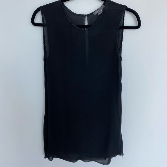Vince Tops - Vince silk beaded top